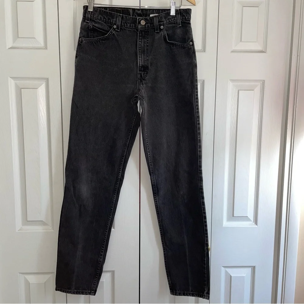 Y2K -1996-Vintage Levi’s 550 relaxed fit tapered leg orange tag Jean W33/L33/1/2 - Picture 5 of 13